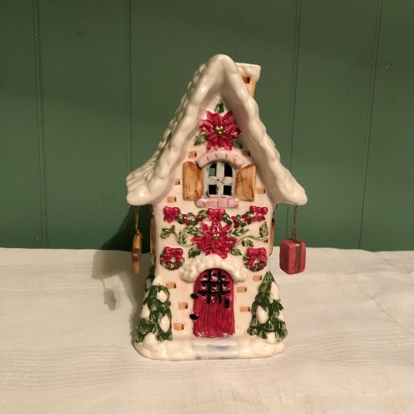Other - Ceramic Cottage Light Up Christmas House